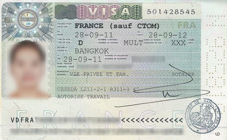 titre de voyage visa